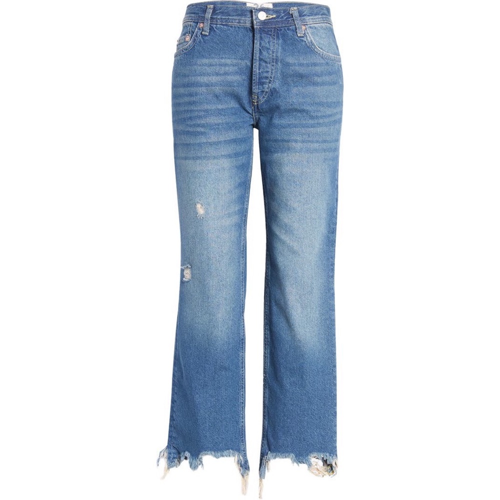 NWT We the Free Maggie Ripped Ankle Straight Leg Jeans Size 29
